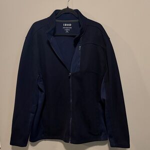 Izod Dark Blue Full-Zip Jacket